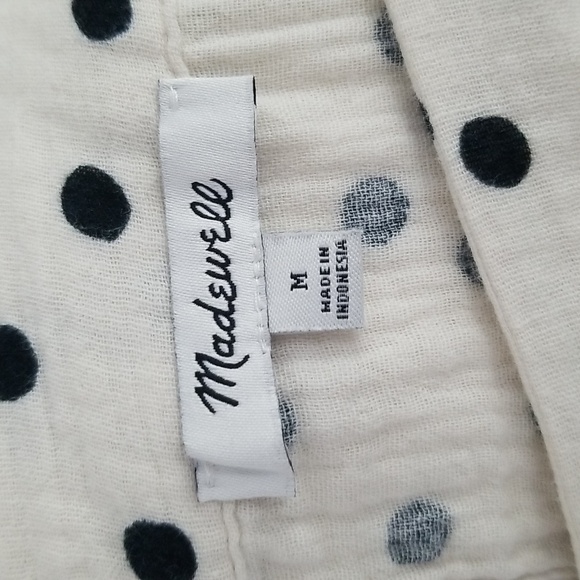 Madewell Harlow Polka Dot Lightspun Gauze (M) - Picture 6 of 7